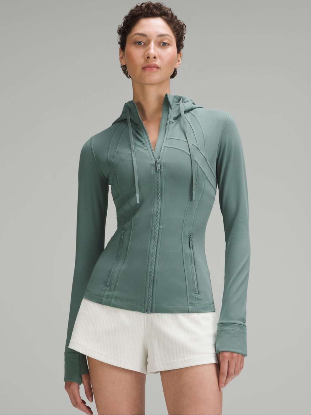 Lululemon Hooded Define Jacket Nulu in Tidewater Teal Women’s Size 10 EUC